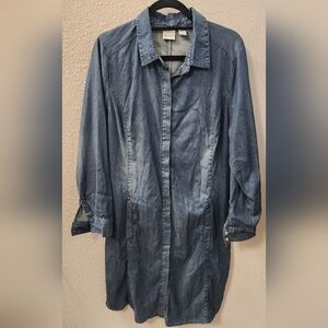 Denim Blue Shirt Dress